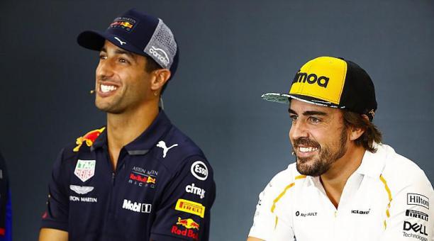 Ricciardo y Alonso
