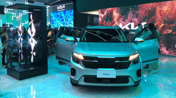 Kia Ecuador presentó sus nuevos modelos en la feria Automundo. El Seltos es uno de los que se exhibió. Foto: Tito Rosales /Carburando