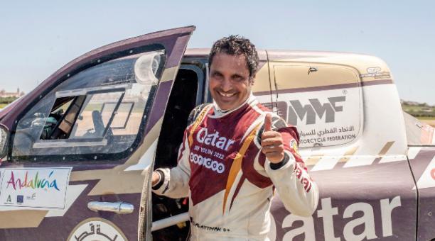 El catarí Nasser Al-Attiya (Toyota), ganador del Rally de Andalucía en autos. Foto: EFE