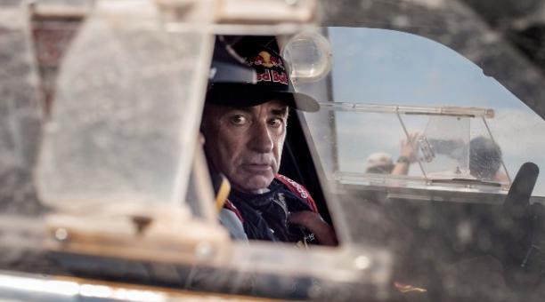 Carlos Sainz, durante el Rally de Andalucía 2021. Foto: EFE