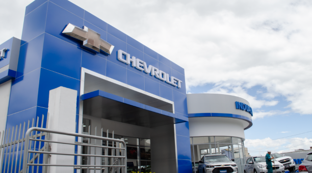 La foto corresponde al nuevo concesionario Chevrolet Induauto en Quito. Foto: Chevrolet
