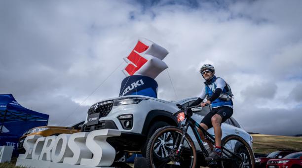La Vuelta al Cotopaxi recibió el respaldo de la firma Suzuki del Ecuador. Foto: Cortesía