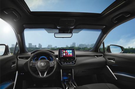 Vista interior del Corolla Cross. Foto: Toyota