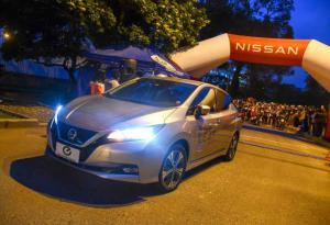 Nissan Leaf inaugura carrera Run por la Vida en la ciudad de Cuenca