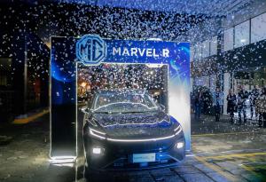 El Marvel R, de la firma MG, fue presentado en Guayaquil. Hizo un recorrido desde Guayaquil a Quito. Foto: MG